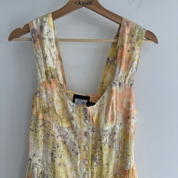 Reclaimed vintage Boho floral gauze tunic tank size 6 NWOT - Picture 2 of 5